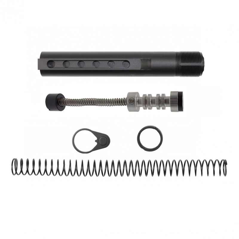 AR-15 M4 Six Position Buffer Tube Kit -Mil-Spec w/ AR-15 Sound Mitigation Buffer - Captured System
